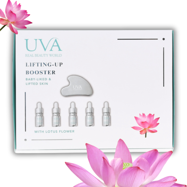 LIFTING-UP BOOSTER FOR LIFTED SKIN FREE OF DEEP LINES